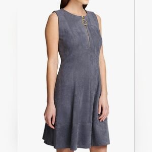 💐DKNY Faux Suede Sleeveless Dress